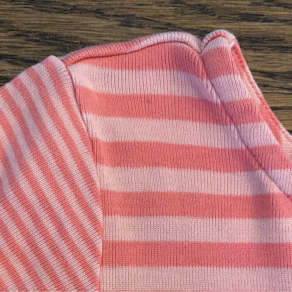 Hanna Andersson Pink Day Play Striped Long Sleeve Dress Sz 4T - Picture 4 of 4